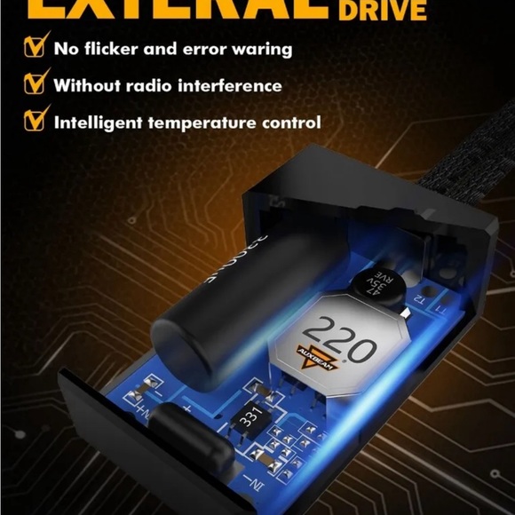 H11 AUXBEAM LED Headlight Kit Bulbs Low Beam High Power 6000K 70W+Canbus Decoder - Picture 6 of 12